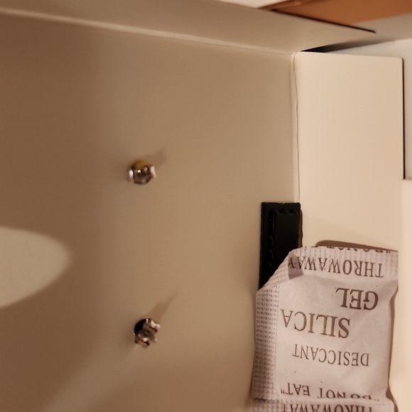 Coach Post Earrings in Silver w/ Gray Stone - Picture 4 of 6